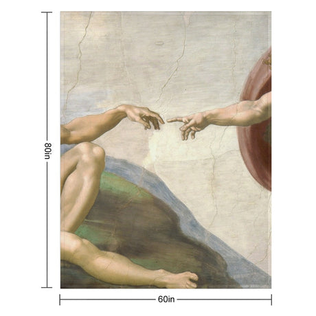 Creation of Adam Throw Blanket