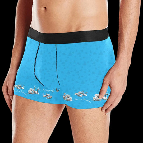 Swans Swimming Christmas Boxer Brief Boxers