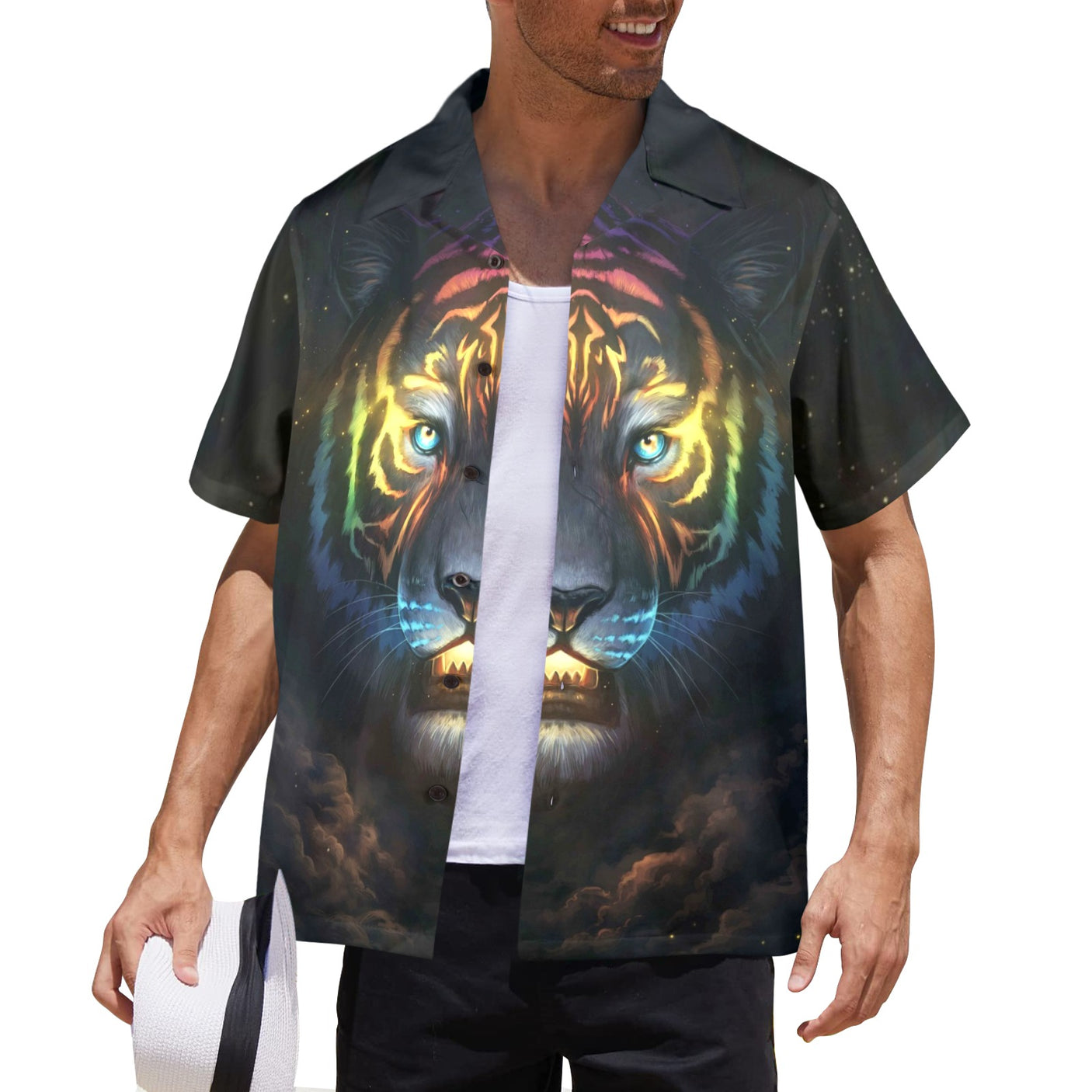 JoJoesArt Tiger Hawaiian Shirt