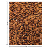 Almond Nut Throw Blanket