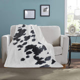 Cow Print Throw Blanket