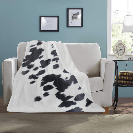 Cow Print Throw Blanket