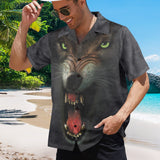 Wolf Face Hawaiian Shirt