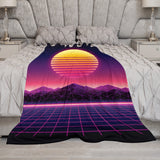 Synthwave Throw Blanket