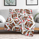 Playing Cards Throw Blanket