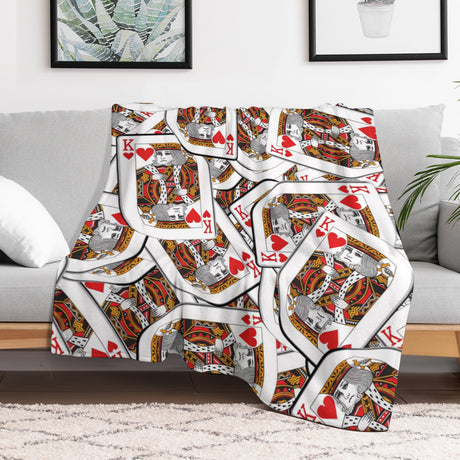 Playing Cards Throw Blanket