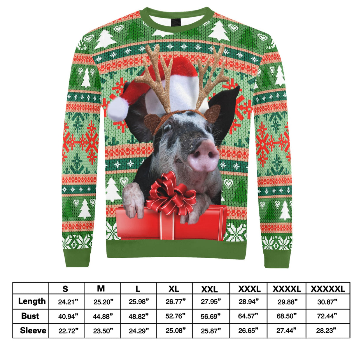 Pull de Noël laid cochon