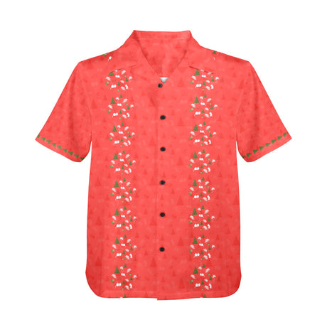 Christmas in July Tree Hawaiian Guayabera Shirt
