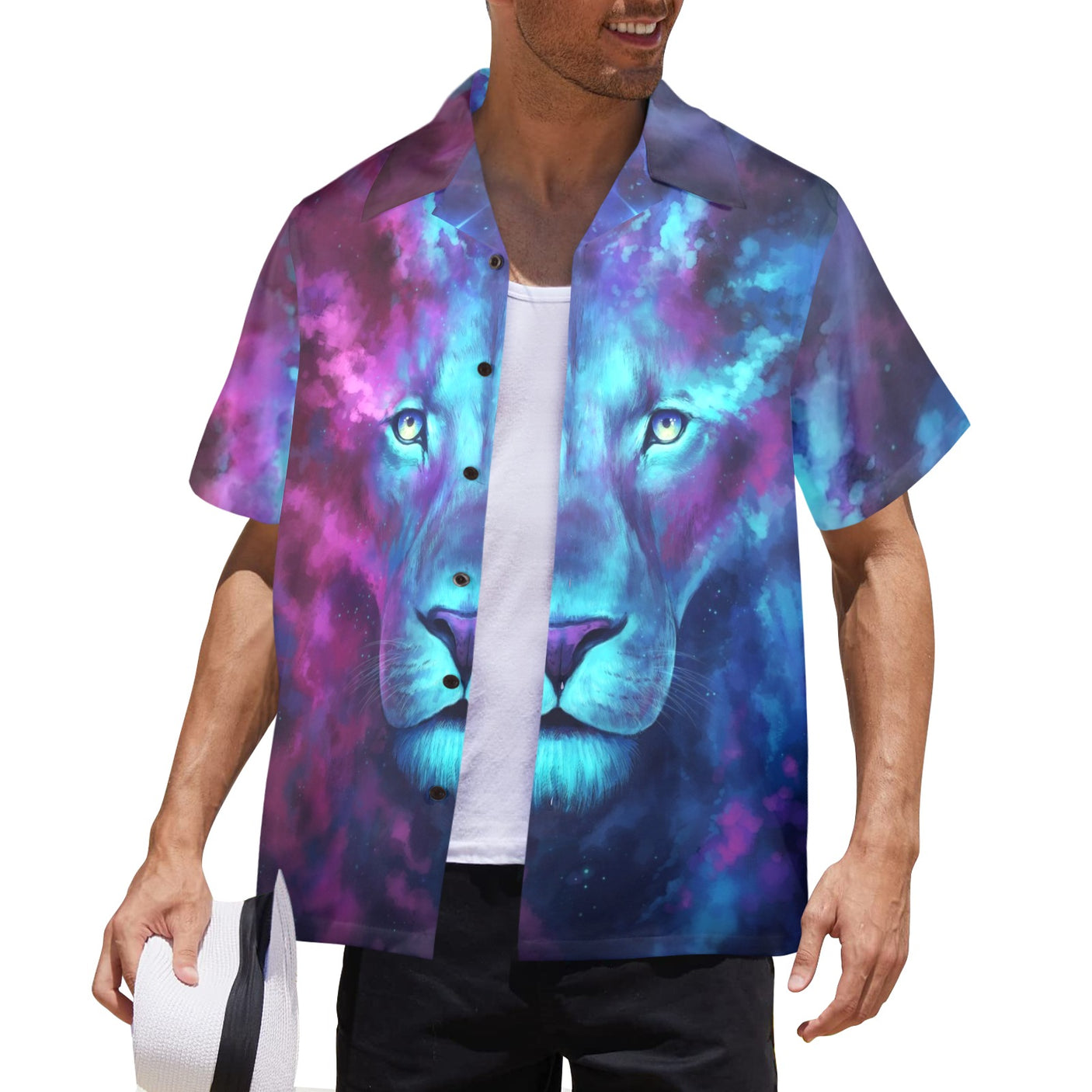 JoJoesArt Lion Hawaiian Shirt