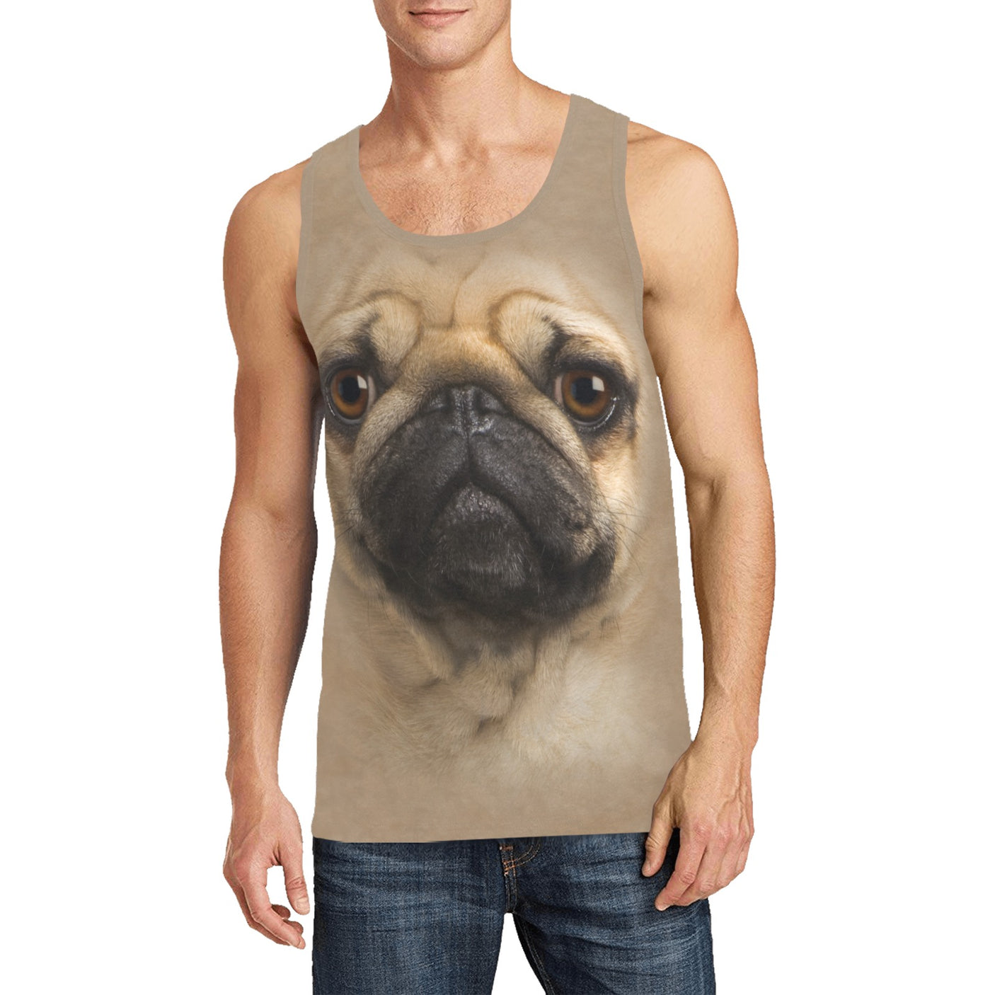 Pug Face Tank Top