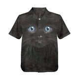 Black Kitten Face Hawaiian Shirt