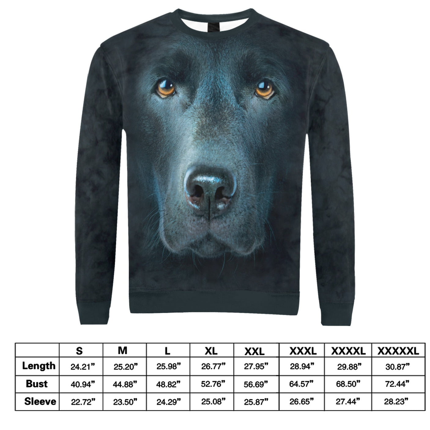 Black Labrador Face Sweater