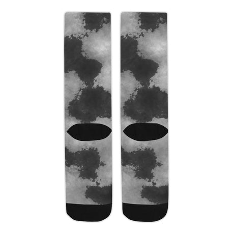 Black and White Tie Dye Socks