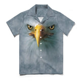 Bald Eagle Face Hawaiian Shirt | Button Up Down Shirt