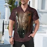 Horse Face Hawaiian Shirt | Button Up Down Shirt