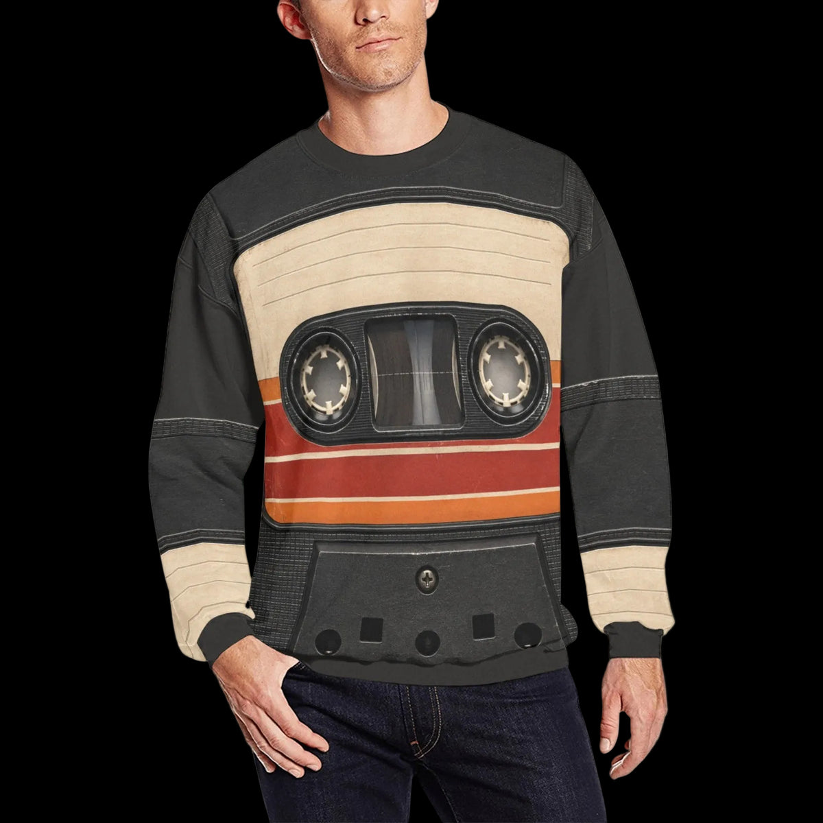 Retro Cassette Tape Costume Sweater