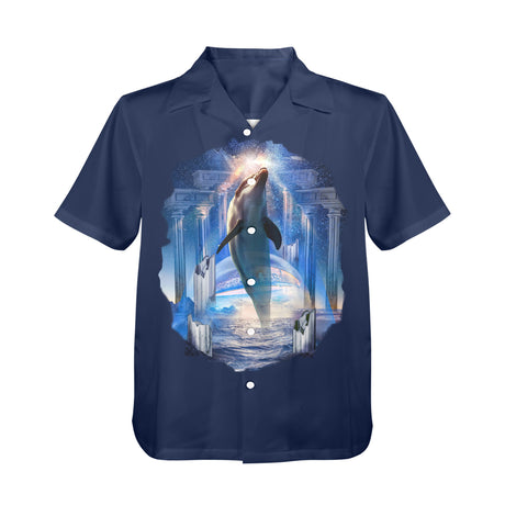 Dolphin Hawaiian Shirt | Button Up Down Shirt