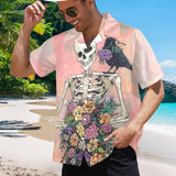 David Lozeau Love Skeleton Hawaiian Shirt