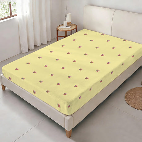 Popcorn Twin Fitted Sheet – Movie Night Bedding, 39 x 75 x 15 in
