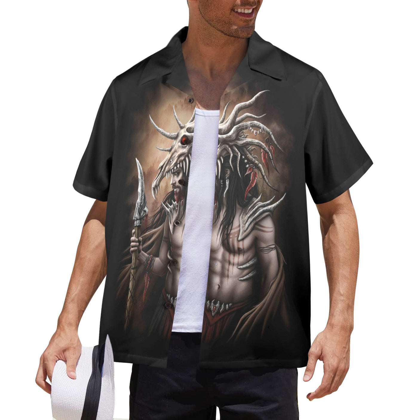 The Hunter, Sarah Richter Art Hawaiian Shirt