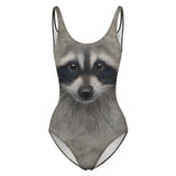 Raccoon Face One Piece Swimsuit