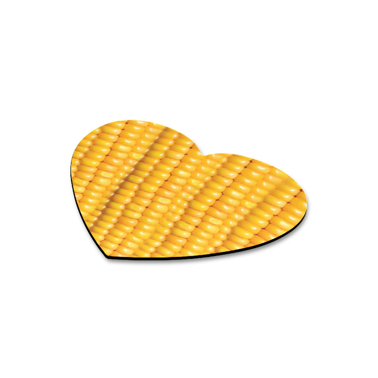 Corn Cob Heart-Shaped Mousepad
