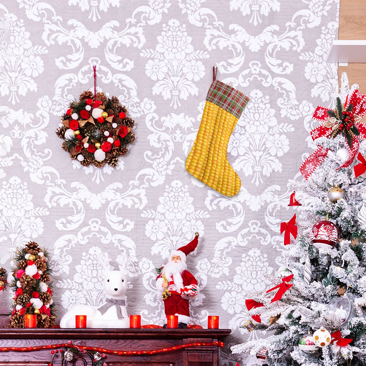 Corn Cob Christmas Stocking