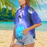 Lightning Dolphin Women's Hawaiian Shirt