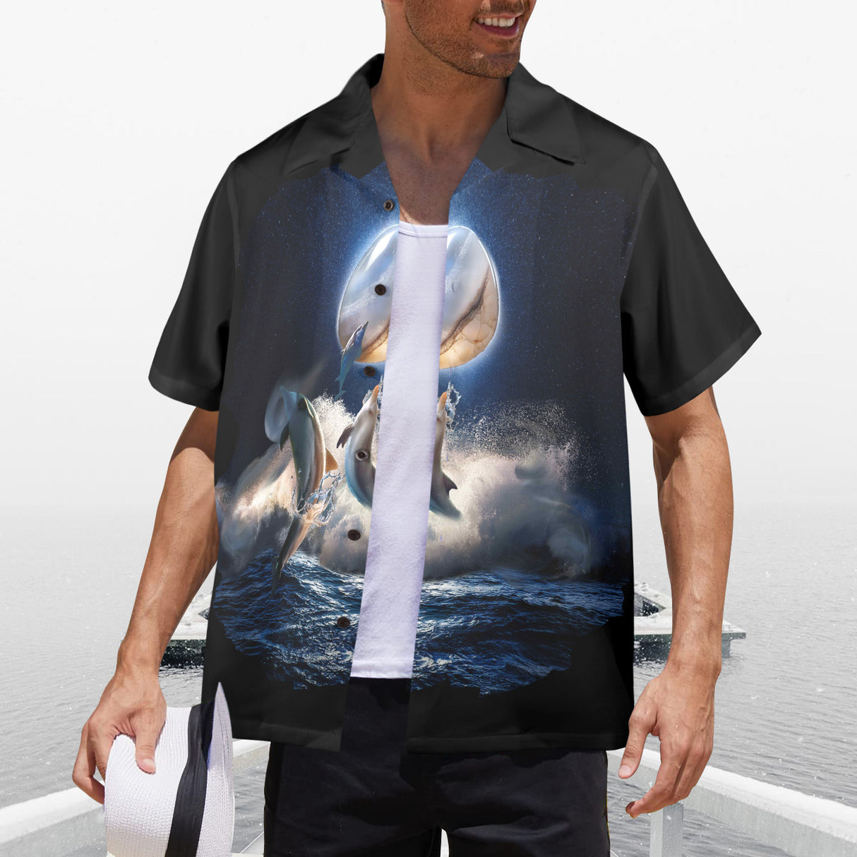 Tropical Dolphin Hawaiian Shirt