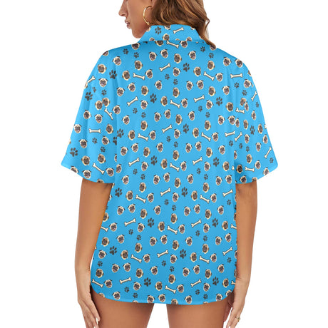 Pug Women's Hawaiian Shirt