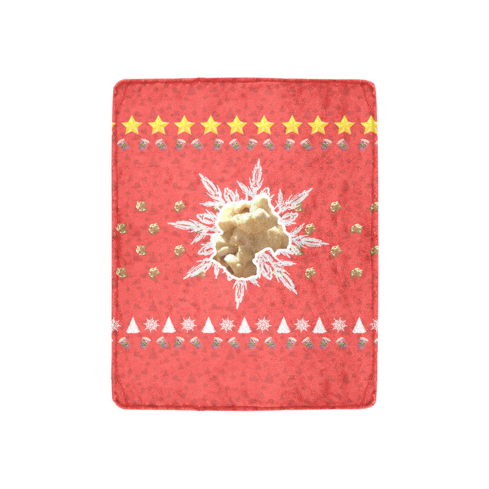 Christmas Popcorn Throw Blanket