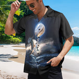 Dolphin Hawaiian Shirt | Button Up Down Shirt