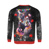 Space Donut Cat Ugly Christmas Sweater