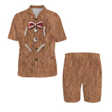 Gingerbread Man Halloween Christmas Costume Pajama Set