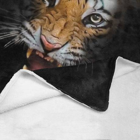 Tiger Face Throw Blanket