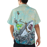 David Lozeau 'Great White Wave' Hawaiian Shirt