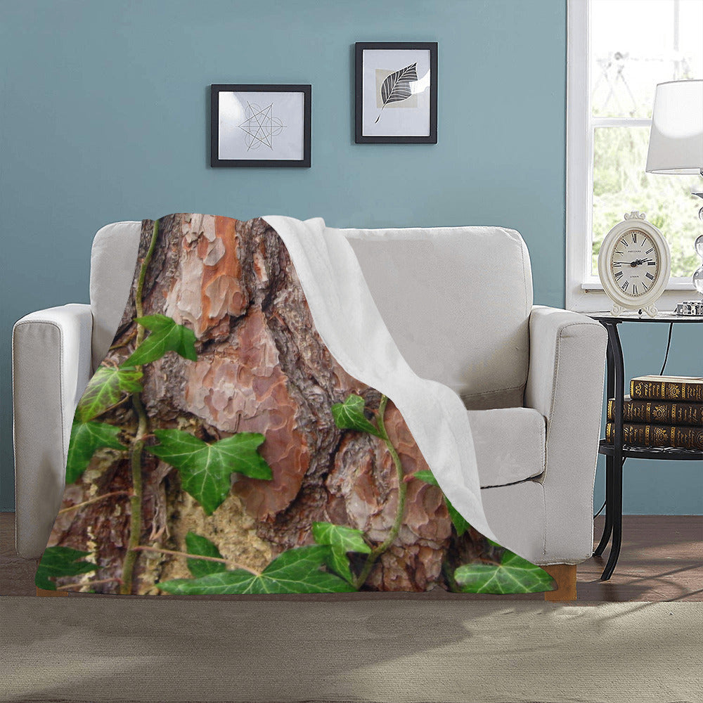 Tree Bark Throw Blanket