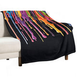 Paint Drip Throw Blanket