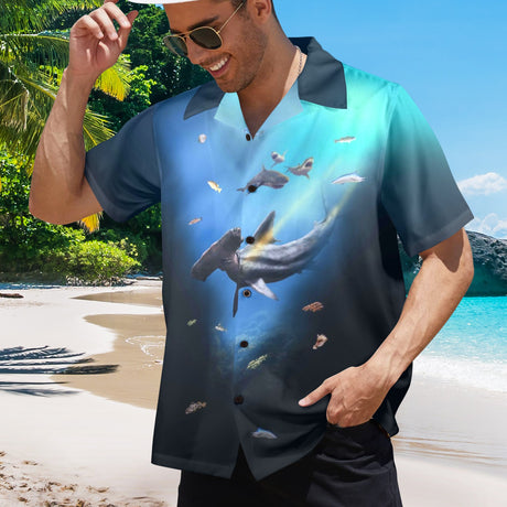 00Hammerhead Shark Hawaiian Shirt