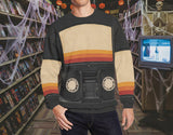 Retro VHS Cassette Tape Costume Sweater