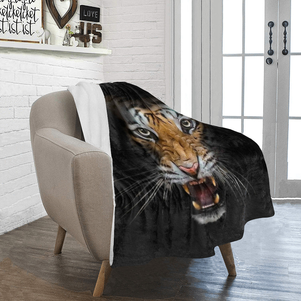 Tiger Face Throw Blanket
