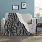 Tree Bark Throw Blanket