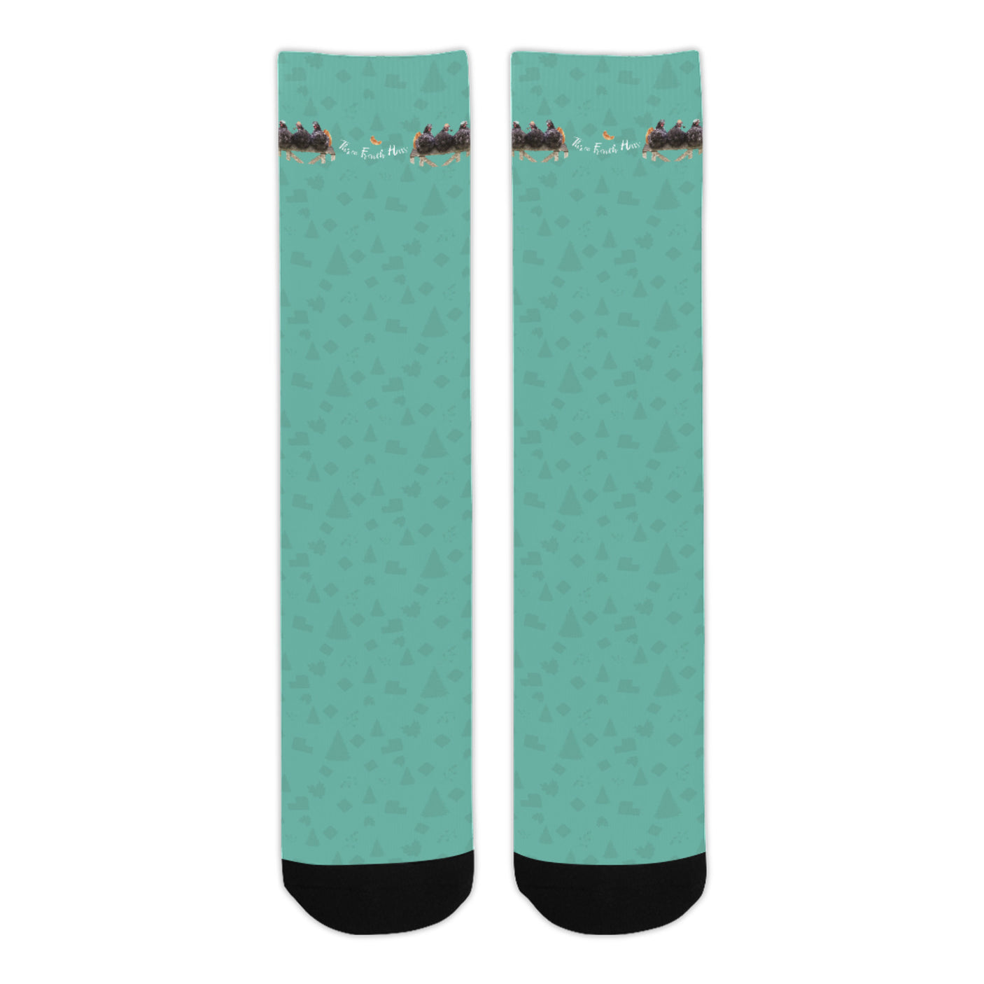 3 French Hens Christmas Socks