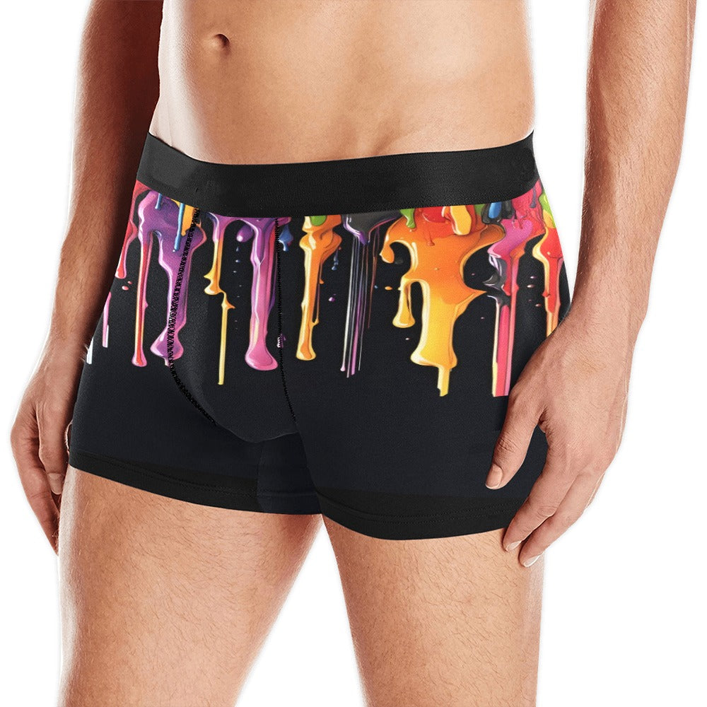 Rainbow Paint Drip Boxer Brief Boxers