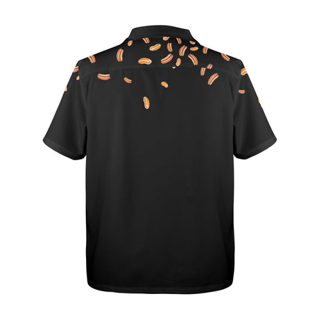 Hot Dog Hawaiian Shirt detail product view
