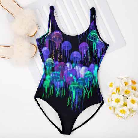 Jellyfish One Piece Swimsuit - Random Galaxy