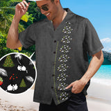 Christmas in July Tree Hawaiian Guayabera Shirt