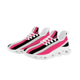 Pink and Black White Running Shoes