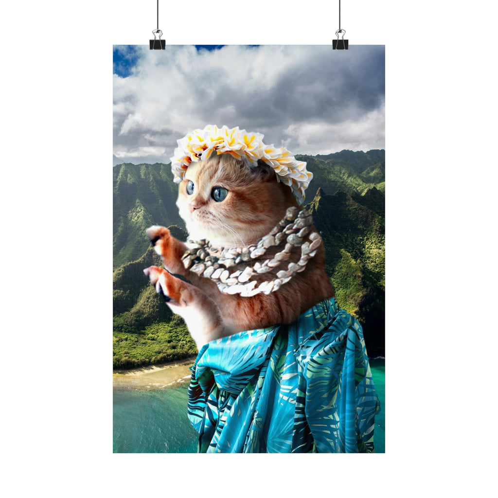 Aloha Cat Poster - Random Galaxy