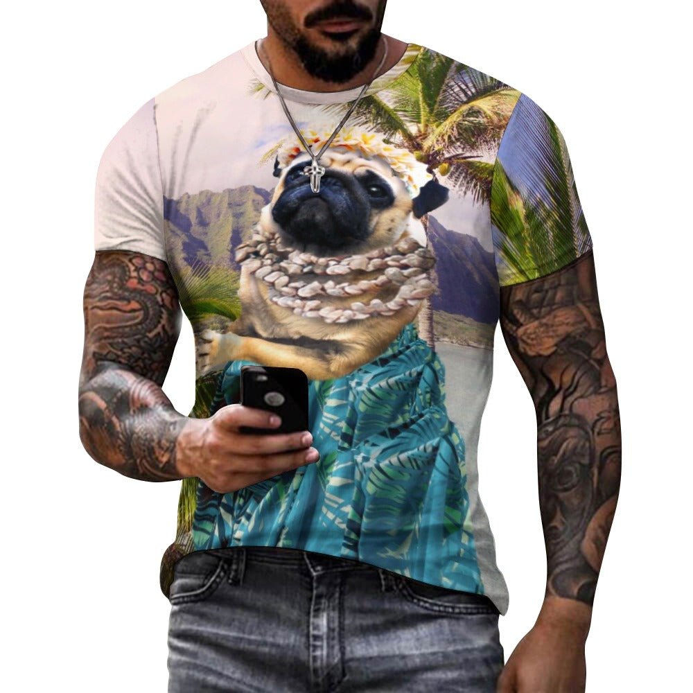 Aloha Hawaiian Pug Shirt - Random Galaxy